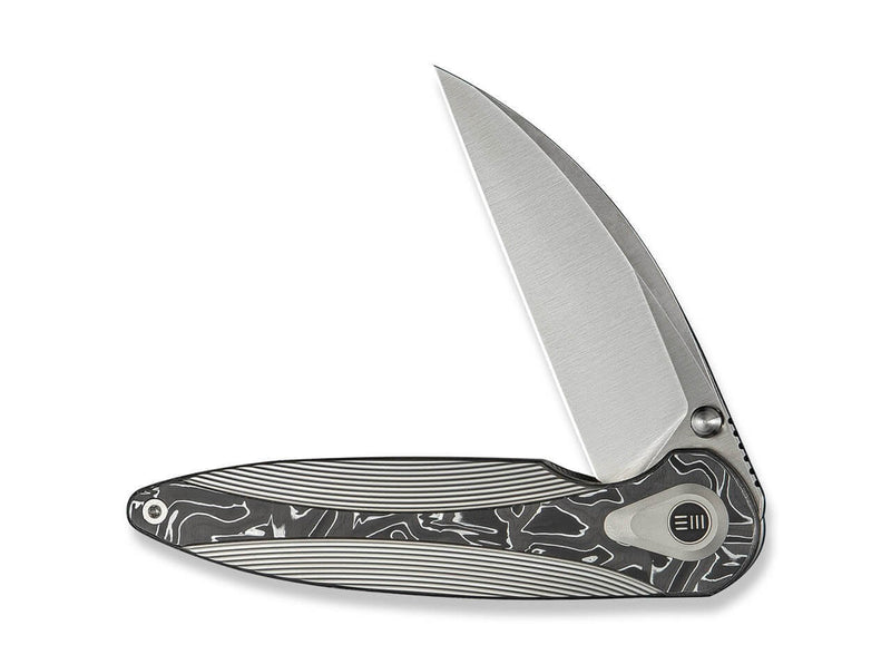 WE Knife Zenthra M390 Ti Gray Alumium Foil CF Stonewash