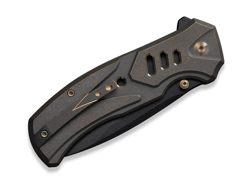 WE Knife Zentron M390 Bronze Ti Black Stonewash