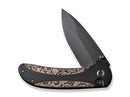 WE Knife Zizzit Titanium Black Copper Foil CF