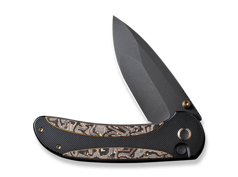 WE Knife Zizzit Titanium Black Copper Foil CF