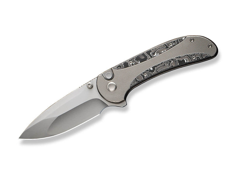 WE Knife Zizzit Titanium Grey Aluminum Foil CF