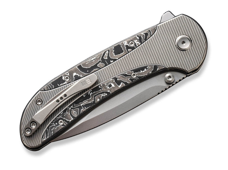 WE Knife Zizzit Titanium Grey Aluminum Foil CF