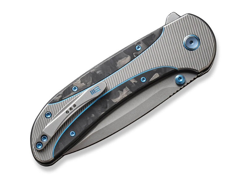 WE Knife Zizzit Titanium Grey Marble CF