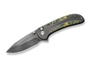 WE Knife Zizzit Titanium Grey Toxic Storm CF