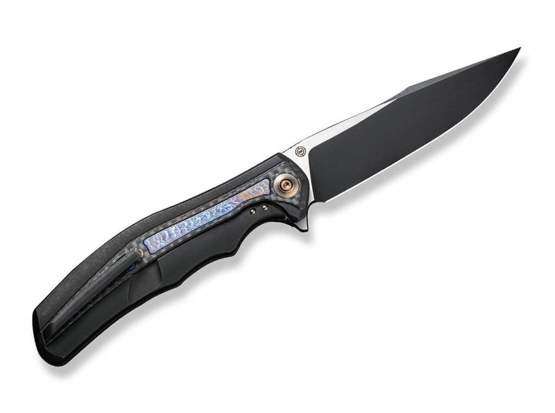 WE Knife Zonda Titanium Black Twill CF Flamed