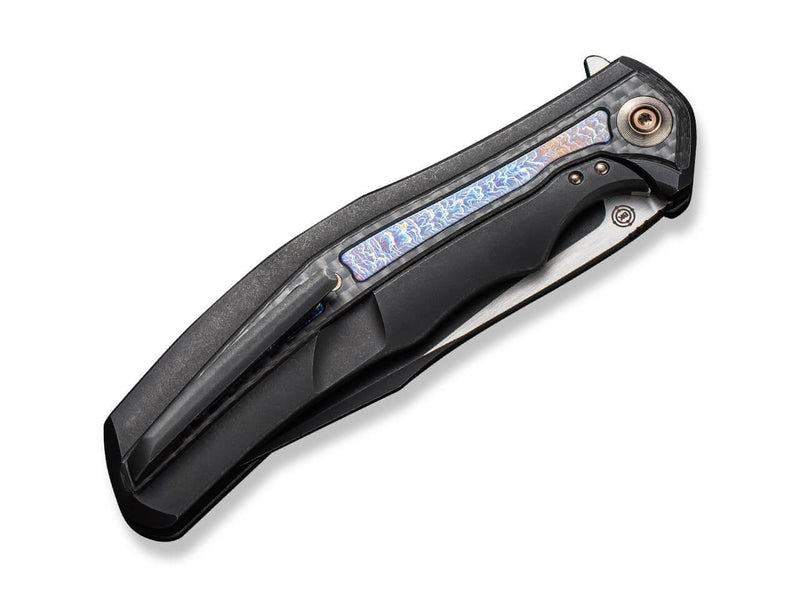 WE Knife Zonda Titanium Black Twill CF Flamed