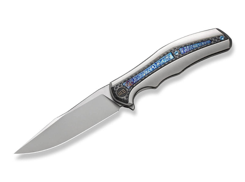WE Knife Zonda Titanium Grey Twill CF Flamed