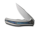 WE Knife Zonda Titanium Grey Twill CF Flamed