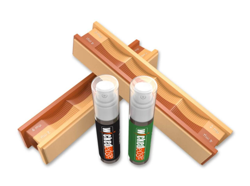 Wicked Edge 4/2 Micron Diamond Emulsion and Leather Strops Pack