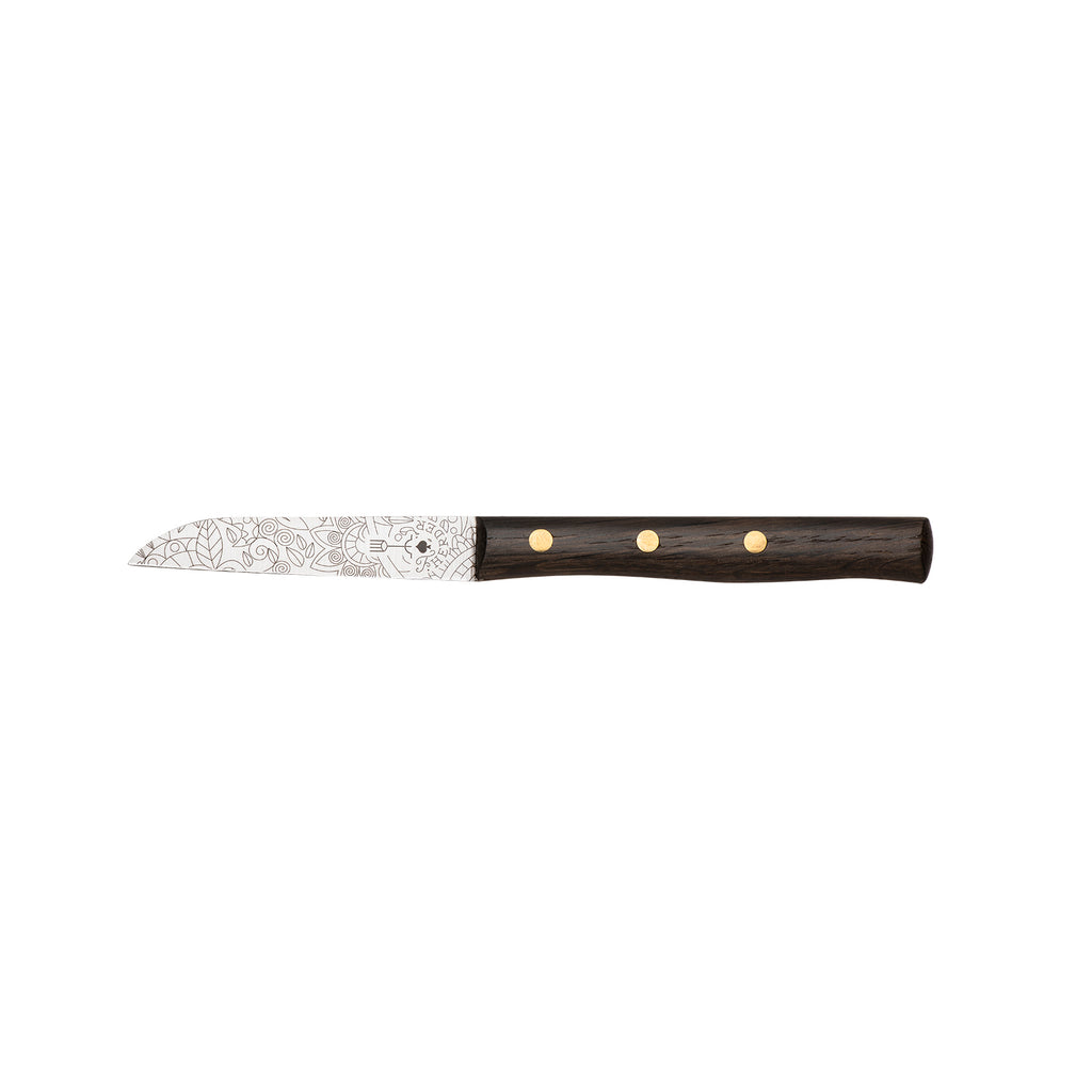 Zöppken Style Gemüsemesser Mosaikmuster Lasergravur