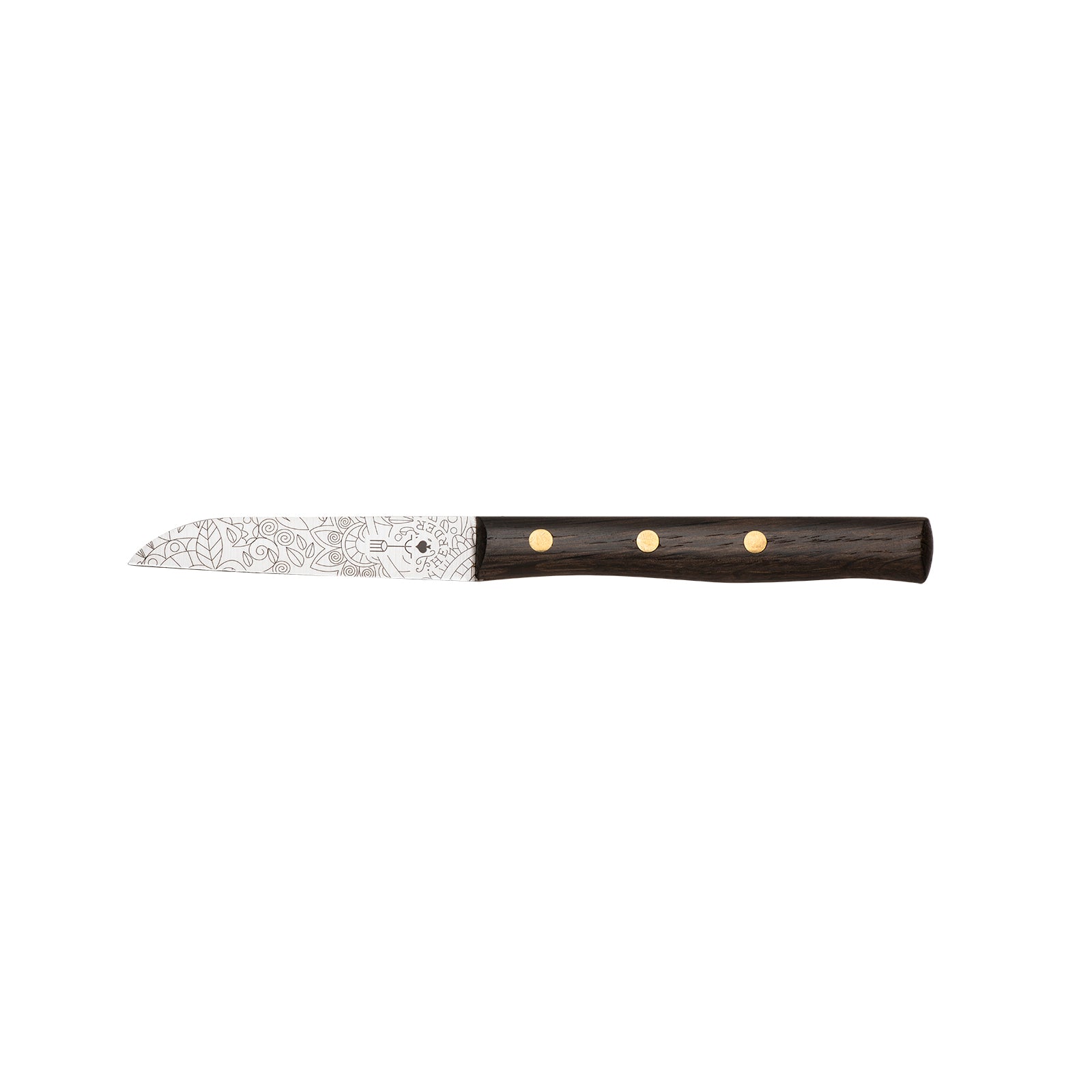 Zöppken Style Gemüsemesser Mosaikmuster Lasergravur