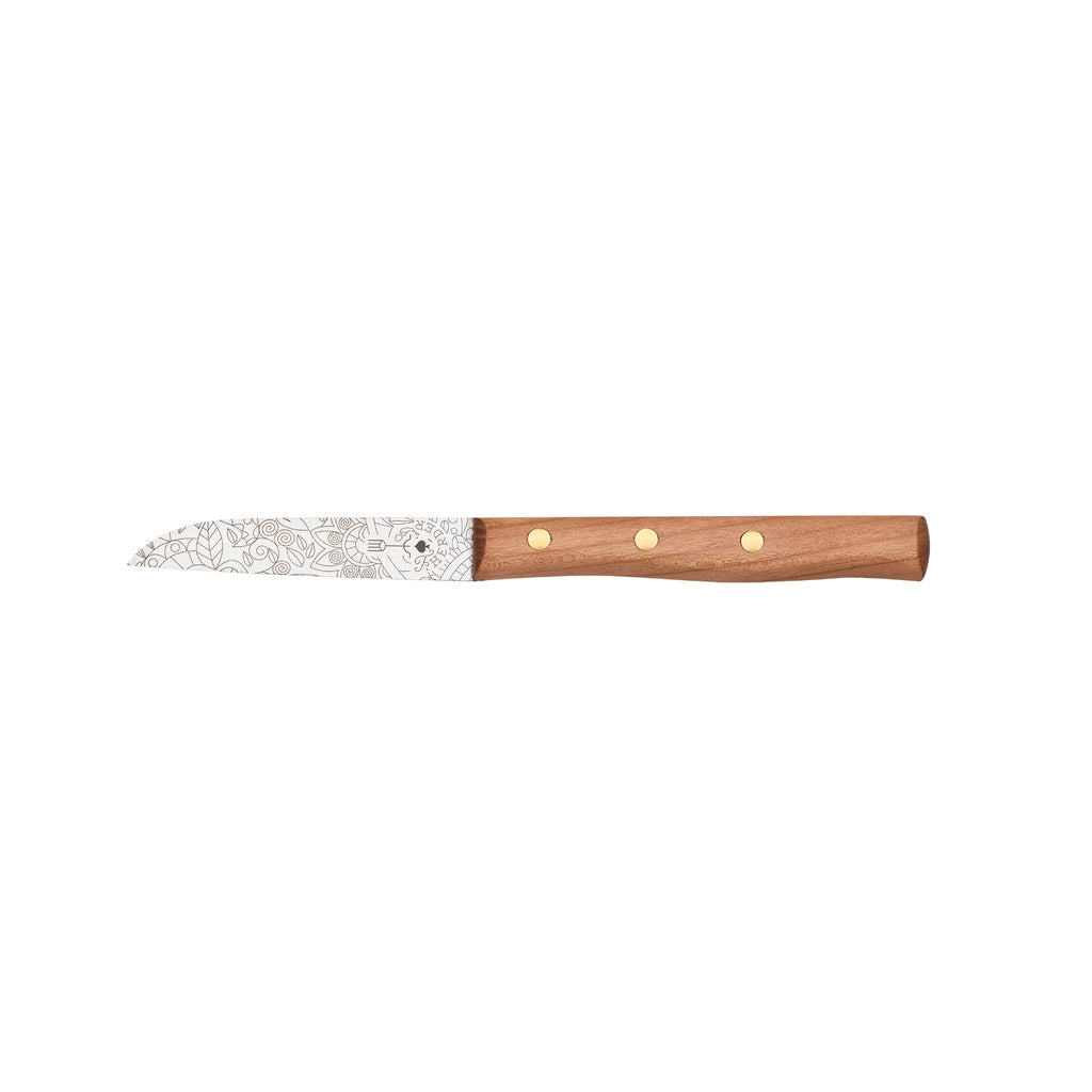 Zöppken Style Gemüsemesser Mosaikmuster Lasergravur