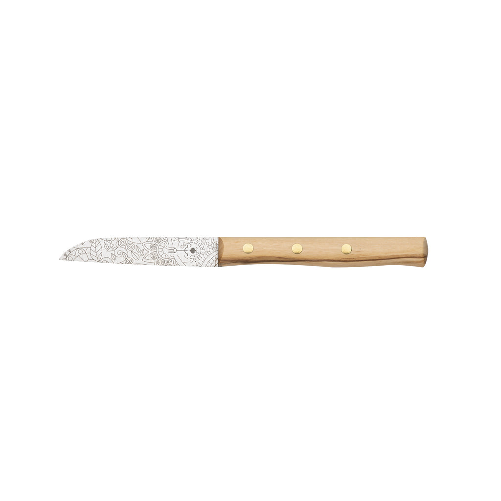 Zöppken Style Gemüsemesser Mosaikmuster Lasergravur