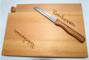 Buchonia Früchstücksmesser & -brettchen Komplettset