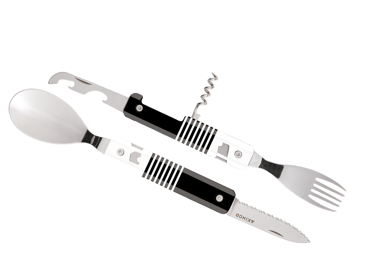 Multifunktionales Besteck 13H25, Schwarzer Mariniere