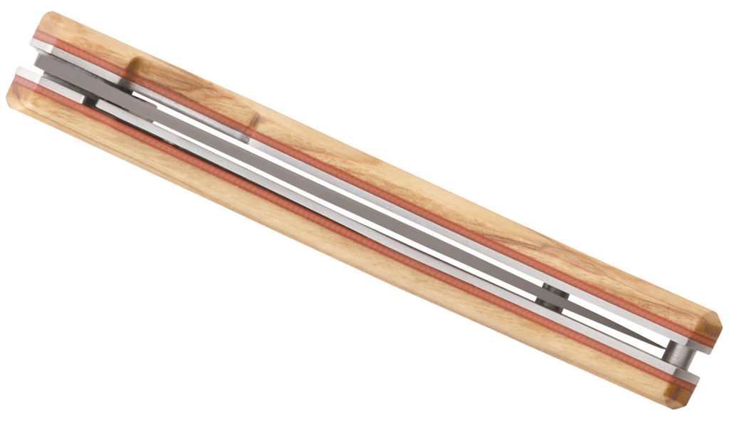 Klappbares Schälmesser 18H07, Titan, G10, Olivenholz