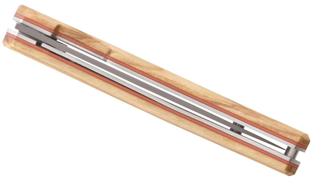 Klappbares Schälmesser 18H07, Titan, G10, Olivenholz