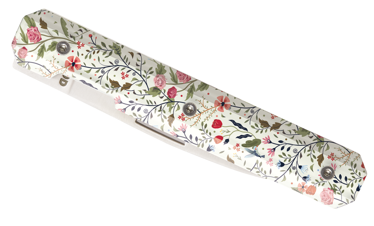 Klappbares Schälmesser 18H07, Blumenwiese