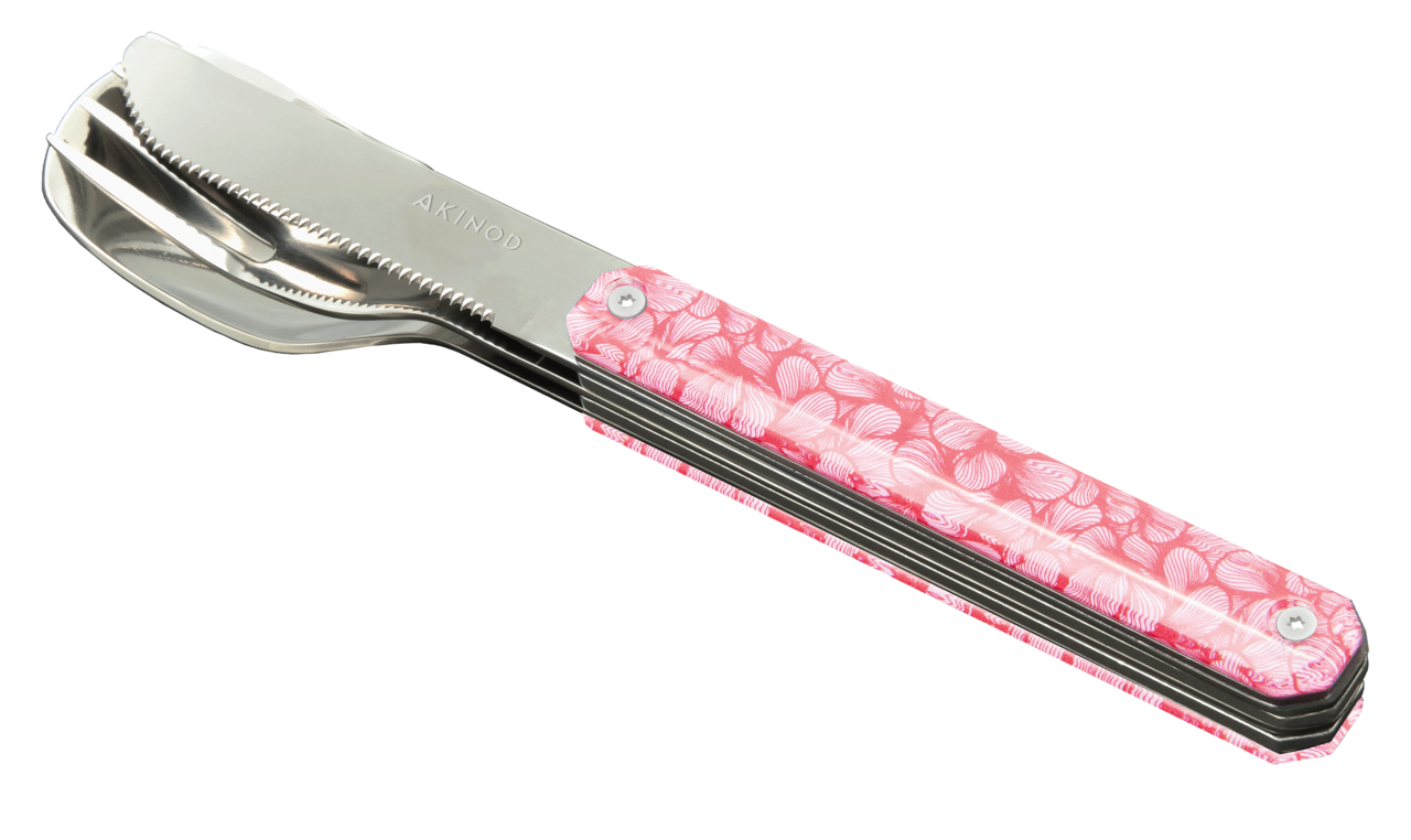 Feststehendes Besteck 12H34, Zartes Rosa
