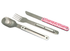 Feststehendes Besteck 12H34, Zartes Rosa