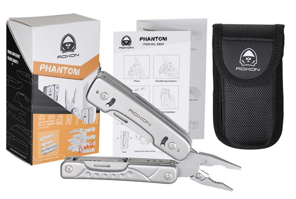 Roxon Multitool "Phantom" mit Auswechselbarer Klinge & -verriegelung