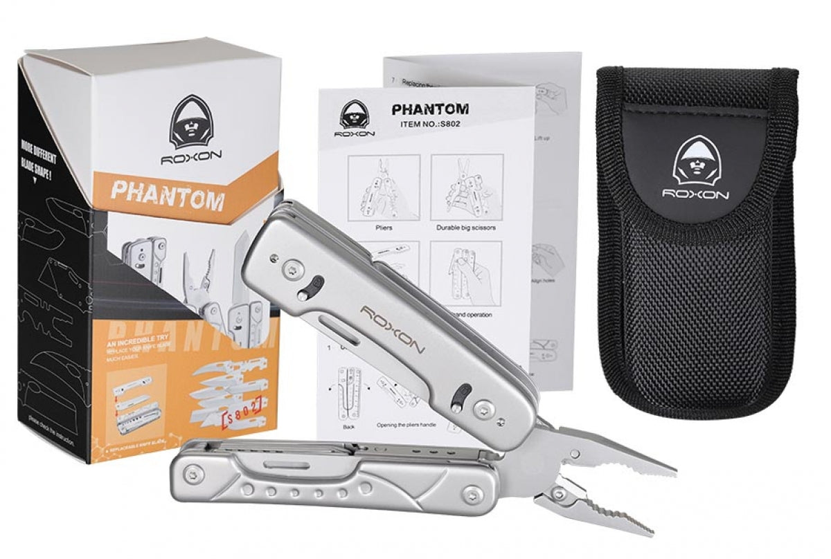 Roxon Multitool "Phantom" mit Auswechselbarer Klinge & -verriegelung