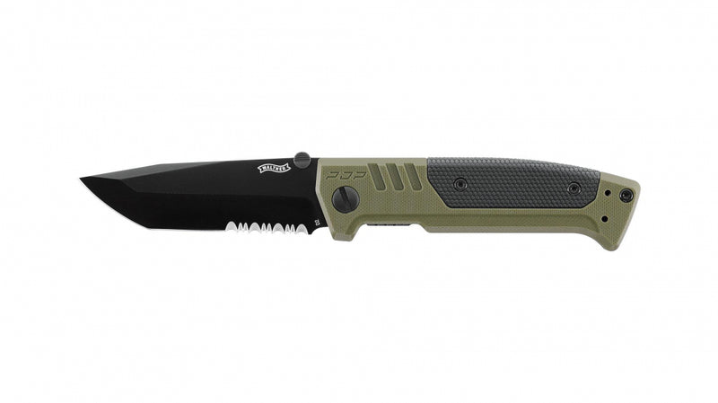 Walther PDP Tanto Folder Wellenschliff OD Green