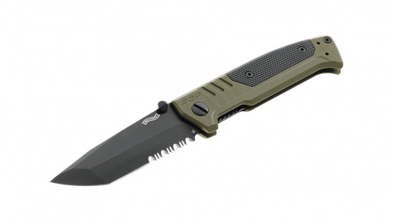 Walther PDP Tanto Folder Wellenschliff OD Green