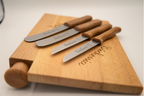 Buchonia Früchstücksmesser & -brettchen Komplettset