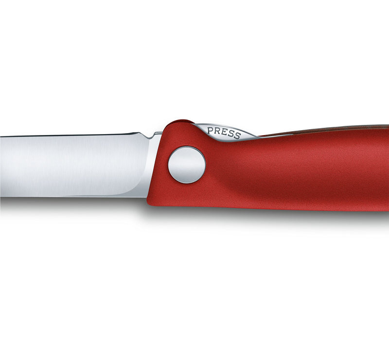 Swiss Classic faltbares Gemüsemesser/Steakmesser glatte Schneide in 2 verschiedenen Farben