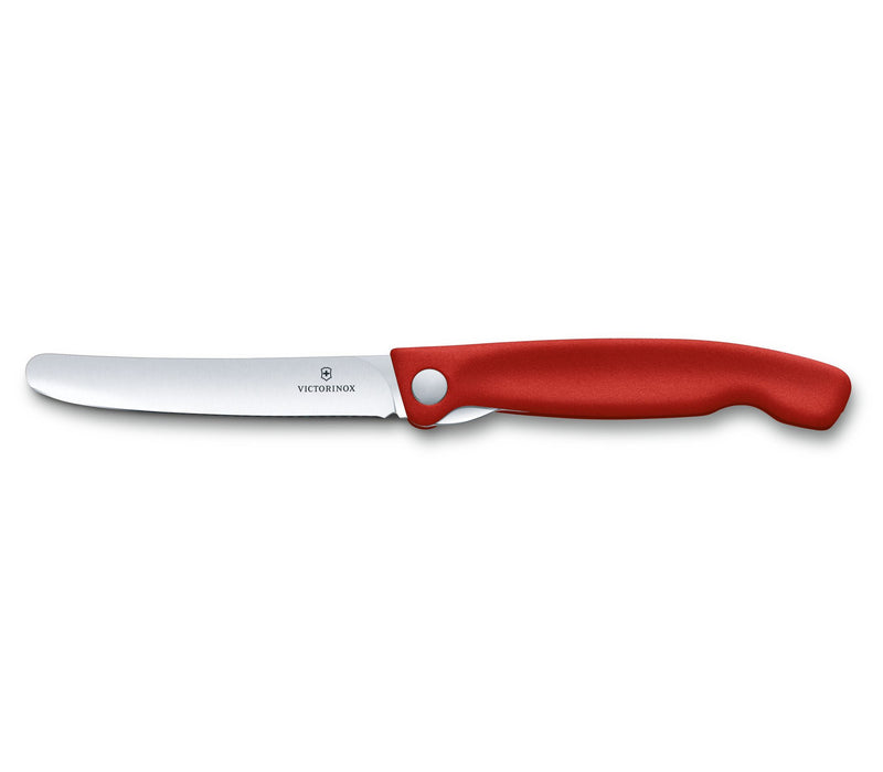 Swiss Classic faltbares Gemüsemesser/Steakmesser glatte Schneide in 2 verschiedenen Farben