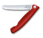 Swiss Classic faltbares Gemüsemesser/Steakmesser glatte Schneide in 2 verschiedenen Farben