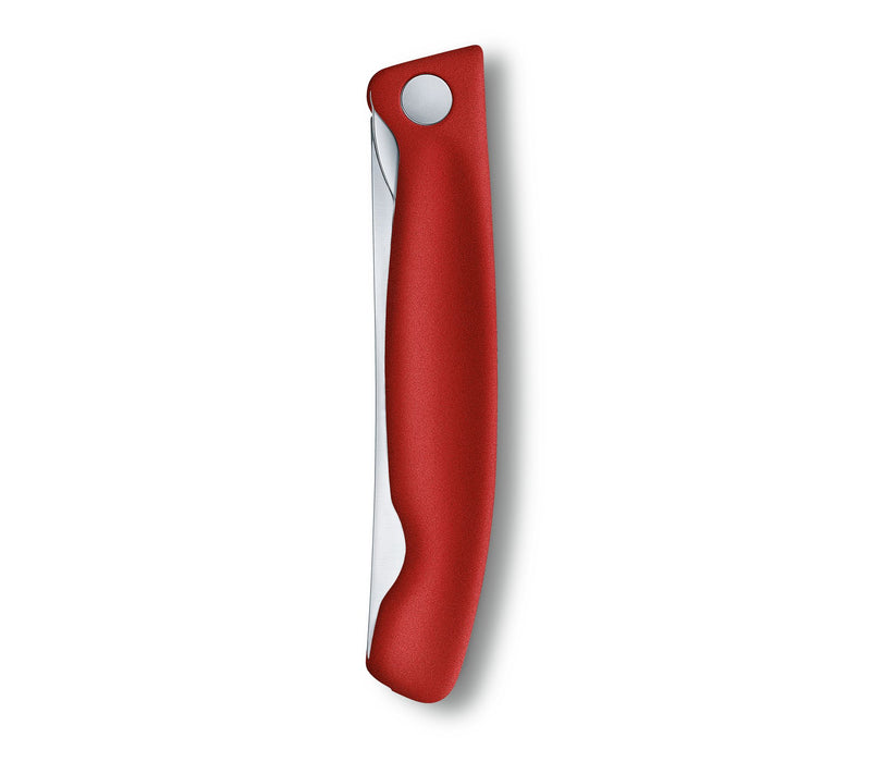 Swiss Classic faltbares Gemüsemesser/Steakmesser glatte Schneide in 2 verschiedenen Farben