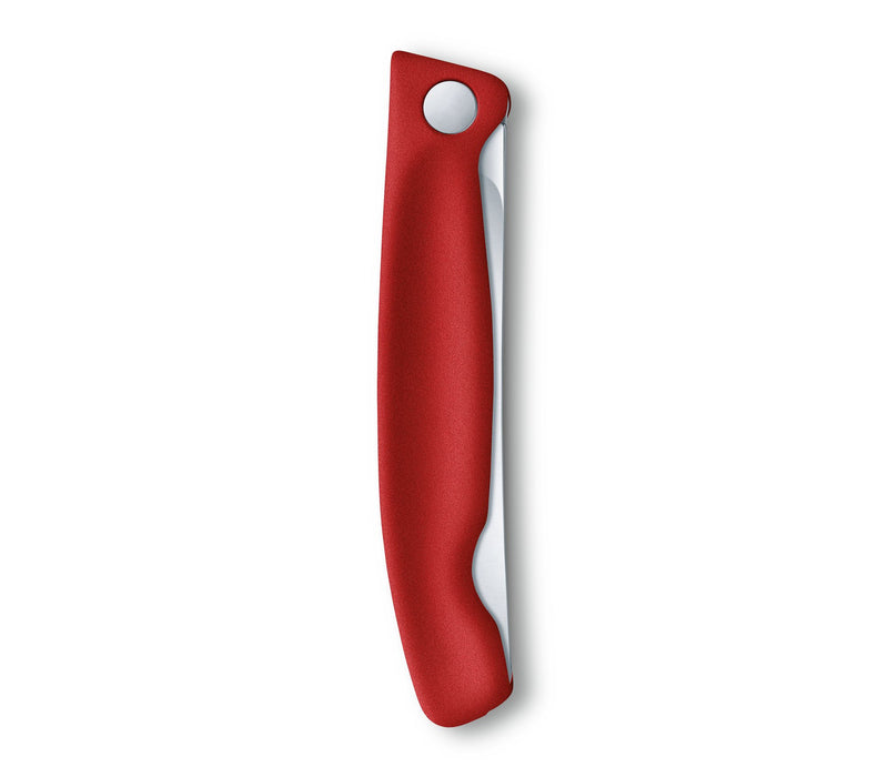 Swiss Classic faltbares Gemüsemesser/Steakmesser glatte Schneide in 2 verschiedenen Farben