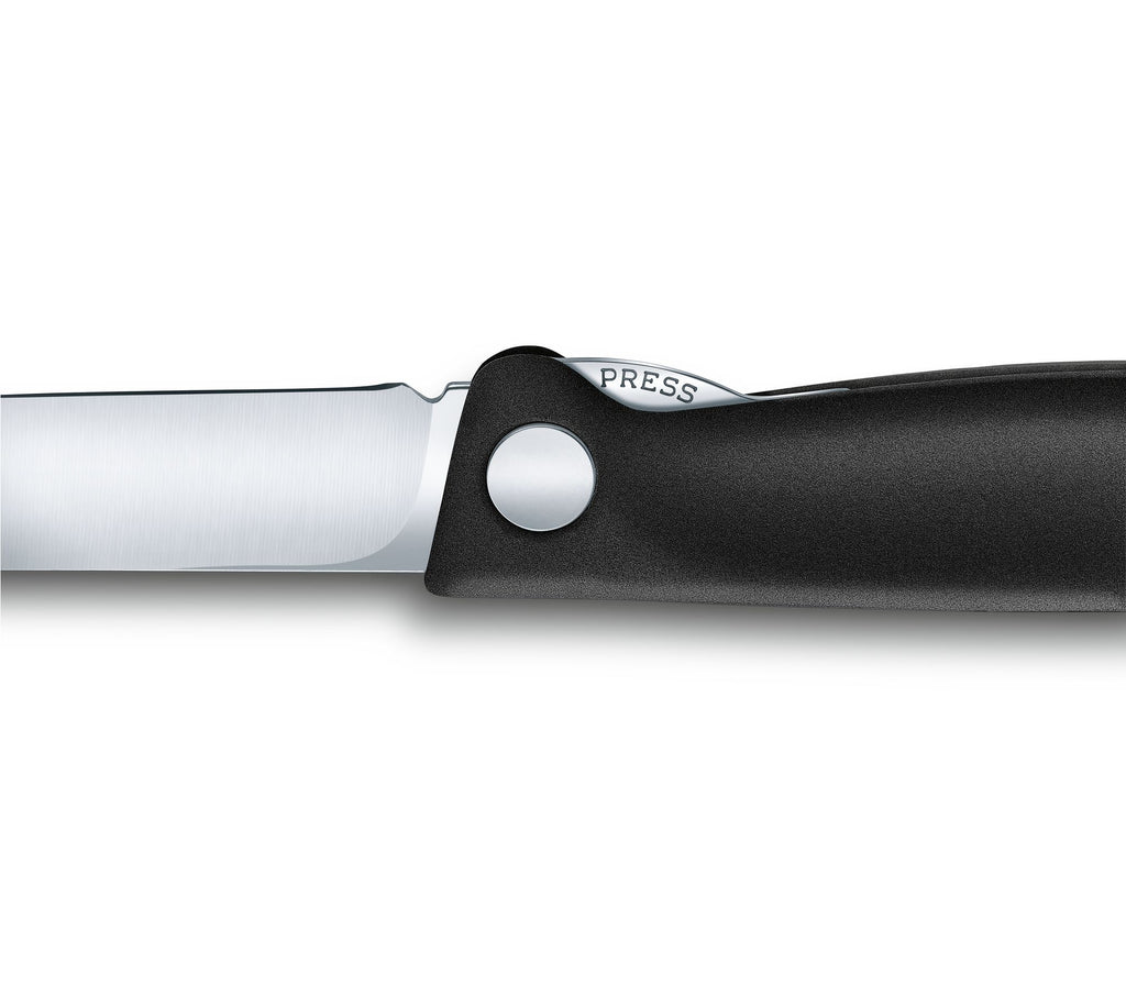 Swiss Classic faltbares Gemüsemesser/Steakmesser glatte Schneide in 2 verschiedenen Farben
