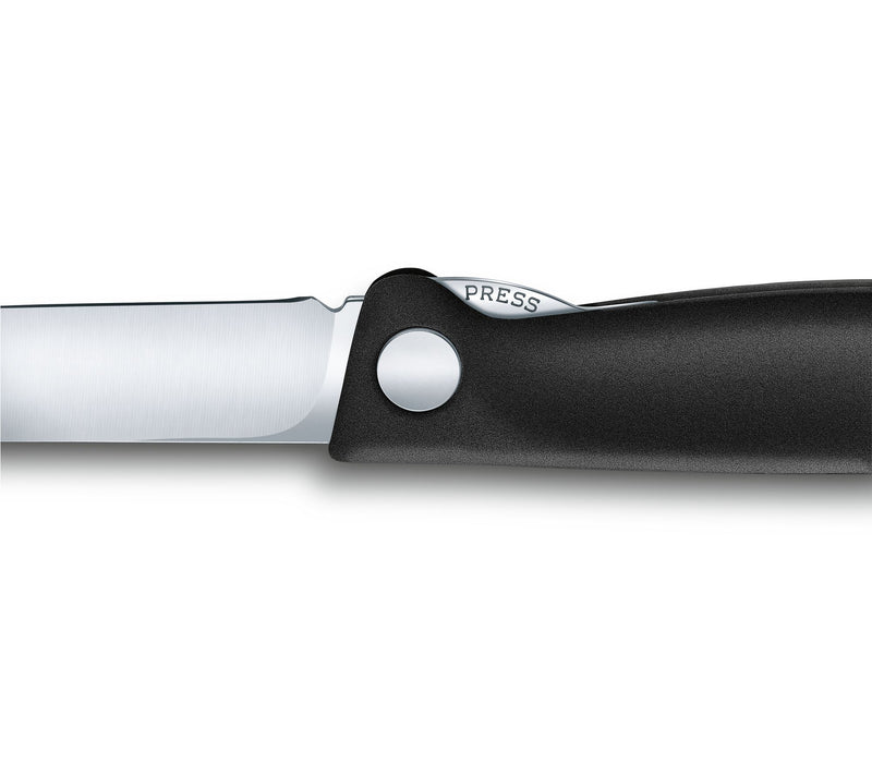 Swiss Classic faltbares Gemüsemesser/Steakmesser glatte Schneide in 2 verschiedenen Farben