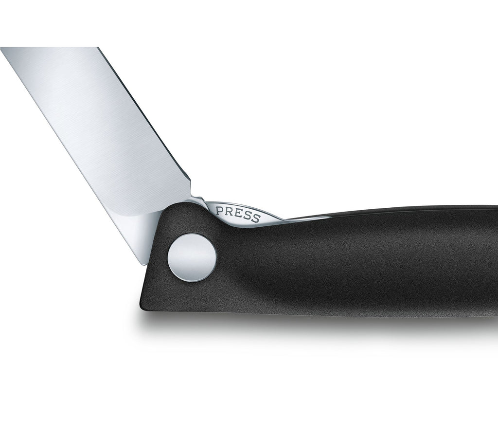 Swiss Classic faltbares Gemüsemesser/Steakmesser glatte Schneide in 2 verschiedenen Farben