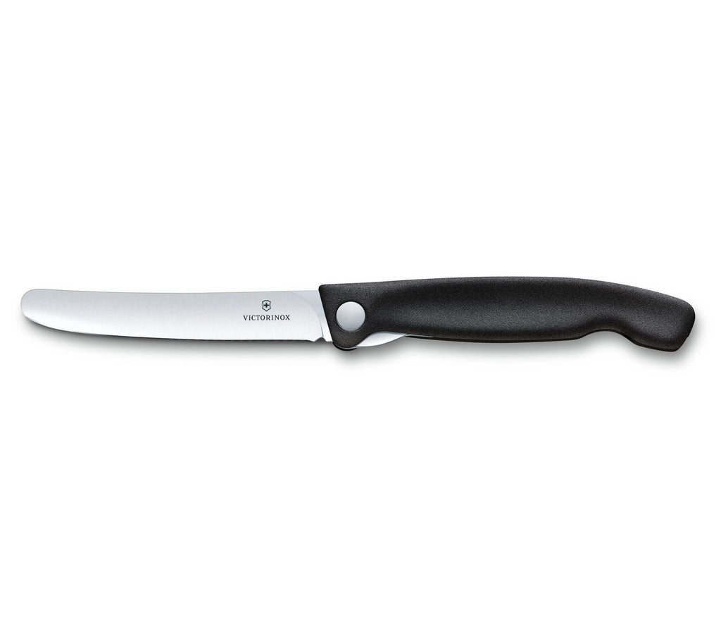 Swiss Classic faltbares Gemüsemesser/Steakmesser glatte Schneide in 2 verschiedenen Farben
