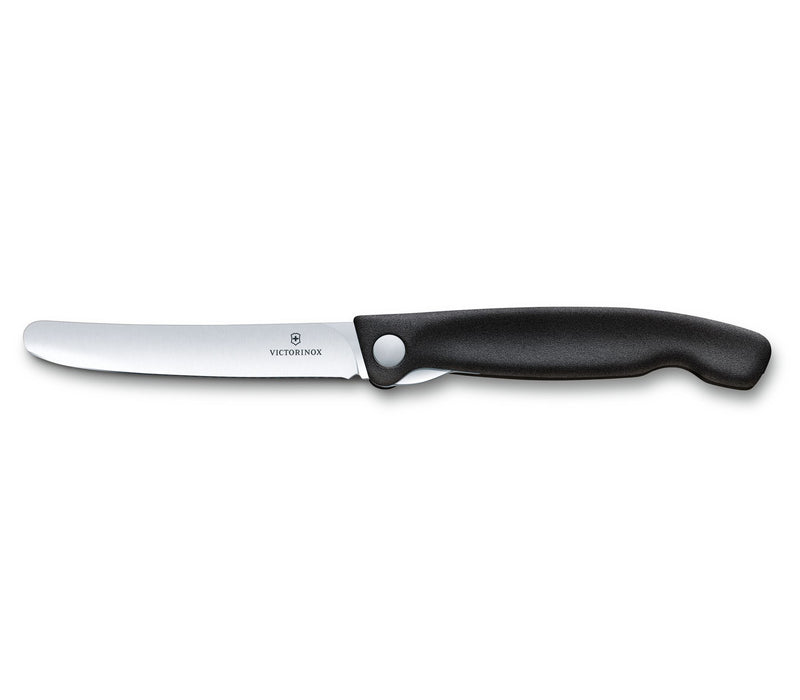 Swiss Classic faltbares Gemüsemesser/Steakmesser glatte Schneide in 2 verschiedenen Farben