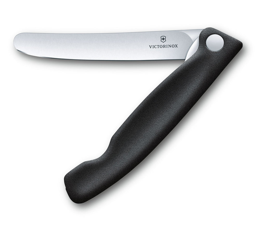 Swiss Classic faltbares Gemüsemesser/Steakmesser glatte Schneide in 2 verschiedenen Farben