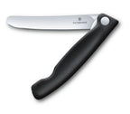 Swiss Classic faltbares Gemüsemesser/Steakmesser glatte Schneide in 2 verschiedenen Farben