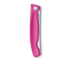Swiss Classic faltbares Gemüsemesser/Steakmesser Wellenschliff in 6 verschiedenen Farben
