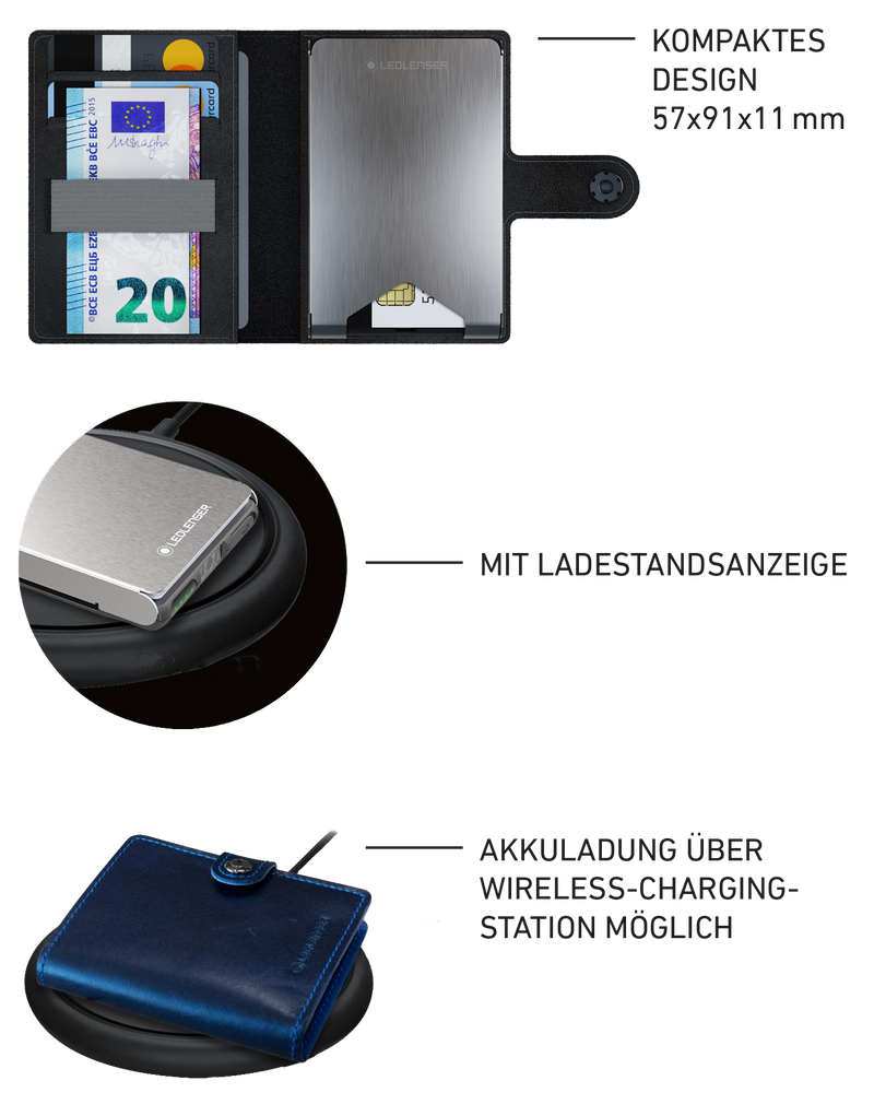 Ledlenser Lite Wallet® Classic Schwarz