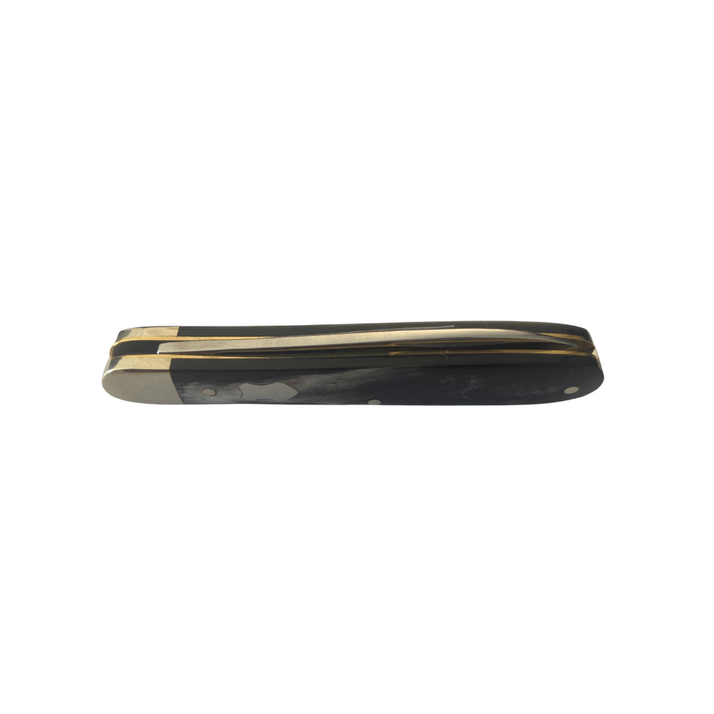 32500931 Hartkopf Taschenmesser Bunthorn mit Gravurplatte