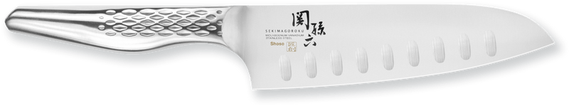 Seki Magoroku Shoso Santoku mit Kullenschliff