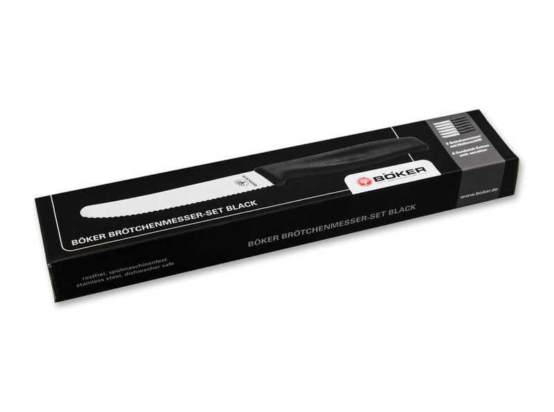 Böker Manufaktur Brötchenmesser Schwarz Set 6 Stück