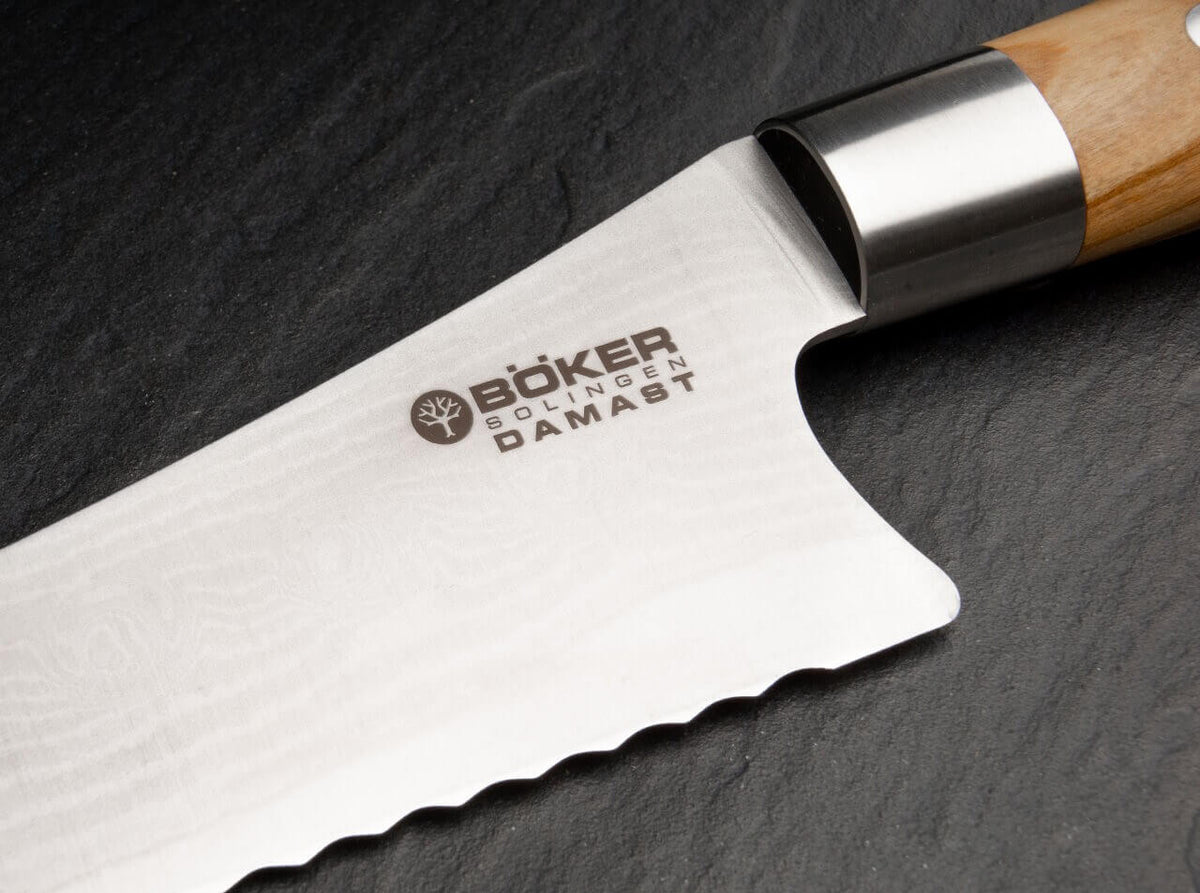 Damast Olive Brotmesser