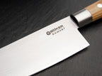 Damast Olive Chefmesser Groß