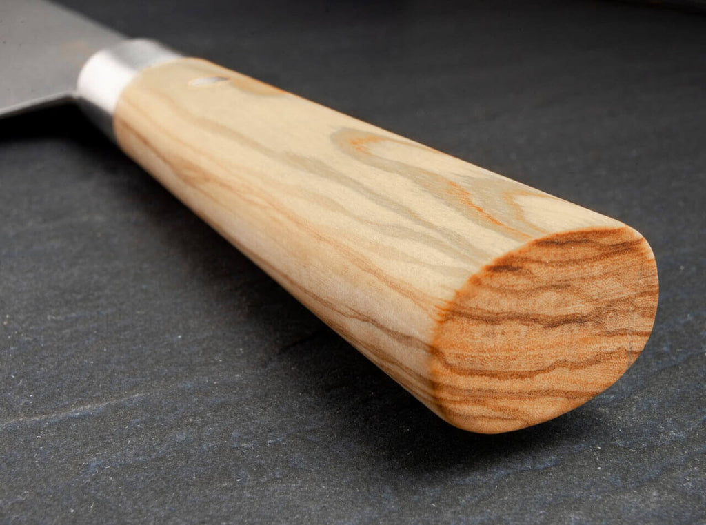 Damast Olive Chefmesser Groß