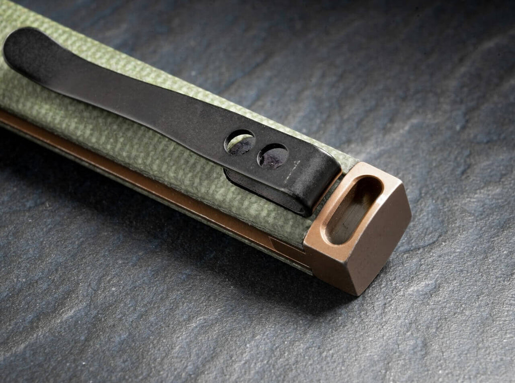 Kaizen Green Canvas Micarta